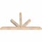 Ekena Millwork Saratoga Smooth Timber Gable Bracket, Douglas Fir, 60"W x 35"H x 3 1/2"D x 3 1/2"F, 14/12 Pitch GBW060X35X0404SAR00SDF - alternate 3